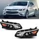 Headlights Assembly Fit for for 2016 2017 2018 Chevy Malibu Halogen Head Light H