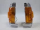 Corner Light Lamp Indicator fit for Nissan Datsun 720 Pickup LH+RH Pair Chrome