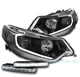 FOR 09-14 ACURA TSX [HID MODEL] LED BAR BLACK PROJECTOR HEADLIGHT LAMP +DRL KIT