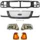 Grille Assy Kit Includes Headlights Corner Lights Header Panel 01-03 Ford Ranger
