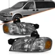 For 1997-2005 Pontiac Montana Chevy Venture Silhouette Smoke Headlight Headlamp