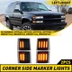 LED Full 4PC Corner Smoked Side Marker Lights For C/K Chevy 1500 2500 3500 94-99
