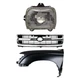 Fender Kit For 97 Toyota Tacoma RWD Primed Front Driver Side With Grille
