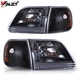 For 1997-2003 Ford F-150 Headlights w/Corner Lights Pair 99-02 Expedition LH+RH