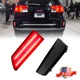 Smoked Rear Bumper Reflector Red LED Tail Brake Lights For 2016 2017 GMC Terrain