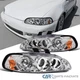 Fits 92-95 Honda Civic 2/3/4Dr LED Halo Projector Headlights Corner Signal Lamps