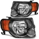 Pair For 2008-2012 Ford Escape SUV XLT XLS Headlights Assembly Black Housing
