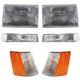 For 1993-1998 Jeep Grand Cherokee Corner Light Turn Signal Light Headlight Kit