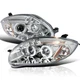 Clear Fits 2006-2011 Mitsubishi Eclipse Led Halo Projector Headlights Left+Right
