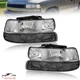 2X Headlights Bumper Light For 99-02 Chevy Silverado 00-06 Tahoe Suburban 1500