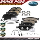 8x Front & Rear Ceramic Brake Pads w/ Hardware for Audi A6 A6 Quattro A7 Quattro