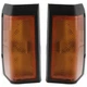 Corner Parking Light Set For 1986-1987 Nissan D21 Driver and Passenger With Bulb