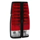 LED Tail Lights Pair Red/Clear w/Bulbs Nissan D21 Hardbody 86�97