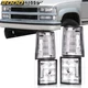 Fit For 94-99 Chevy C/K Suburban Tahoe Pickup Clear/Chrome Corner Signal Lights