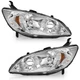 Pair Headlights For 2004-2005 Honda Civic 2/4 Door Headlamp, w/o Bulbs