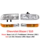 Headlight Kit For 1998-2004 Chevy S10 & 1998-2005 Blazer w/ Turn Signal Lights