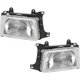Headlight Assembly Set For 1993-1998 Toyota T100 Left Right Halogen With Bulb