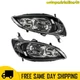 Headlight Assembly Set For 2004-2005 Honda Civic 1.3/1.7L Halogen Black Housing