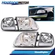 Fit For Ford 97-03 F150 97-02 Expedition Chrome Headlights W/ Clear Corner Lamp
