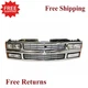 New Fits 1994-1999 Chevy C1500 SUBURBAN Front Chrome Grille Headlamp Side Lights