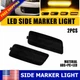 Smoked Lens Front Bumper Side Marker Lights For 2010-2014 VW MK6 GTI 5K0-945-072