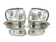 DEPO Chrome Clear Corner+Bumper+Side Marker Lights For 1999-2001 Subaru Impreza