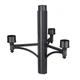 Z-Lite Outdoor 4 Light 22.75" Outdoor Posts/Hardware, Black/ - 501-4BK