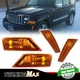 4x Fender Mounted Side Marker Signal Corner Parking Light Lens for 08-12 Liberty