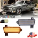 For 1970 Chevy Chevelle El Camino Clear Amber LED Front Side Marker Lights 2PCS