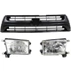 Grille Assembly Kit Fits 2001-2002 Toyota 4Runner 3pc