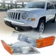 2PCS Left & Right Corner Lights Turn Signal Fits Jeep Patriot 2007-2017