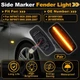 Side Marker Fender Light 261609Y000 for INFINITI M35 2006-2007 Smokey Black Lens