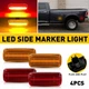 4Pcs Amber Red LED Fender Side Marker Lamp Set For Ram 2500 3500 Dually 2010-18