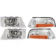 Headlight Set Halogen For 2003-2004 Mercury Grand Marquis GS LS LSE