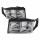 For 1997-1999 Cadillac Deville Headlight Pair Driver and Passenger Side w/Bulbs