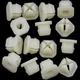 Rexka 15pcs Park/Turn Front Light Lamp Radiator Grille One Size, White Rexka 15pcs Park/Turn Front Light Lamp Radiator Grille One Size, White