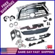 For Mazda 3 2014-2016 Grille Upper Bracket/Fog Light Bezels/Tow Hook Hole Cover