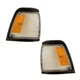 Corner Signal Lights Pair Set for 92-95 Toyota  2WD Base (Black) Left & Right