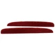 Rear Driver & Passenger Bumper Reflectors 17-21 Honda Civic; CAPA Certified