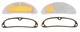 United Pacific Clear Sequential LED Parking Light Set 1955 Chevy Bel Air 150 210