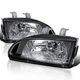 Black Fits 1992-1995 Honda Civic Eg Ej Headlights Lamps Left+Right 92 93 94 95