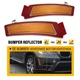 Pair Bumper Front Amber Side Reflectors Marker L&R for BMW 2011-2013 E70 X5 LCI