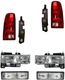 Headlights For Chevy GMC Truck 1994-1998 Tail Lights Signals