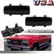 For Chevy GMC Van Jimmy Pickup Truck Front Turn Signal Park Light Housings Smoke