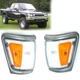 For 89-92 Toyota Pickup Truck 4Wd Side Corner Marker Parking Light Lamp Pair Set