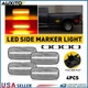 Side Marker Lights Fits 2010-2018 Dodge Ram 2500/3500 Dually Lens LED Lamps 4PC