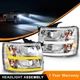 For 2007-2013 Chevy Silverado 1500 2500HD LED Projector Headlights Lamps w/DRL For 2007-2013 Chevy Silverado 1500 2500HD LED Projector Headlights Lamps w/DRL