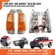 Chrome Side Corner Turn Signal Lamp Light For Nissan Datsun D21 TD Pickup 86-92