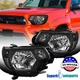 Fits 2012-2015 Toyota Tacoma Pickup Factory Style Black Headlights