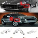 Fit 07-10 Porsche Cayenne 9PA1 955 957 Side Marker Lamp Turn Signal Light Cover